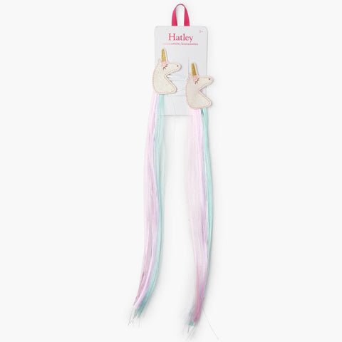 Hatley Unicorn 2pk Faux Hair Clips Extensions-F20UCH0073-Pumpkin Pie Kids Canada