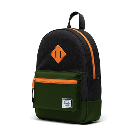 Herschel Heritage Kids Backpack - Black Crosshatch/Forest-10313-05721-Pumpkin Pie Kids Canada