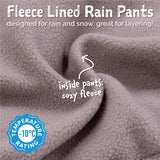 Jan & Jul Cozy-Dry Rain Pants - Lavender-WPF-LVD 3-Pumpkin Pie Kids Canada