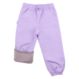 Jan & Jul Cozy-Dry Rain Pants - Lavender-WPF-LVD 3-Pumpkin Pie Kids Canada