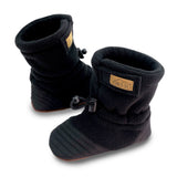 Jan & Jul Stay-Put Cozy Booties - Black-Pumpkin Pie Kids Canada