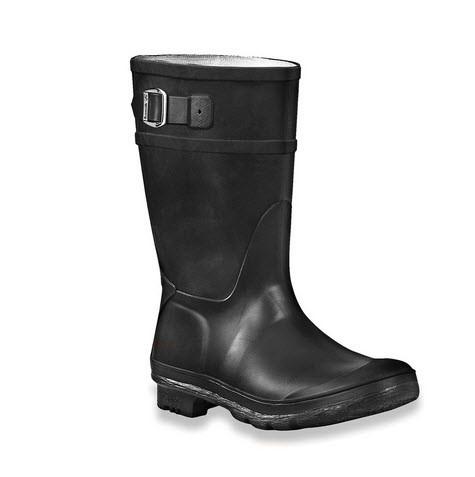 Kamik Raindrops Rain Boot - Black-EK4137H BLK 11-Pumpkin Pie Kids Canada