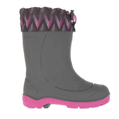 Kamik Snobuster2 Boot - Charcoal/Magenta-Pumpkin Pie Kids Canada