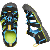 Keen Seacamp II CNX Sandal - Black/Blue-1022969 8-Pumpkin Pie Kids Canada