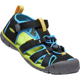Keen Seacamp II CNX Sandal - Black/Blue-1022969 8-Pumpkin Pie Kids Canada