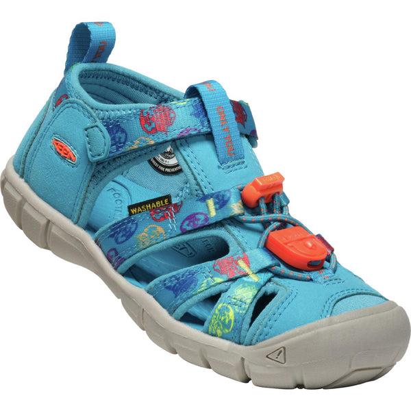 Keen Seacamp II CNX Sandal - Smokey Bear/Fjord Blue-1027415 8-Pumpkin Pie Kids Canada
