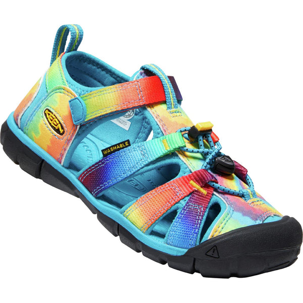 Keen Seacamp II CNX Sandal - Vivid Blue/Orginal Tie Dye-1025133 8-Pumpkin Pie Kids Canada