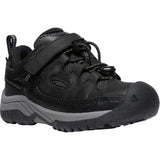 Keen Targhee Low WP Hiker - Black/Steel Grey-Pumpkin Pie Kids Canada