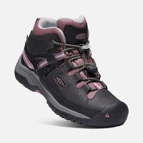 Keen Targhee Mid WP Hiker - Raven/Tulipwood-1020131 1-Pumpkin Pie Kids Canada