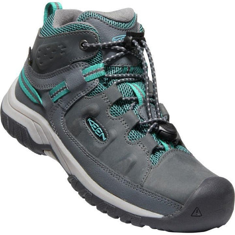 Keen Targhee Mid WP Hiker - Steel Grey/Porcelain-1026301 1-Pumpkin Pie Kids Canada