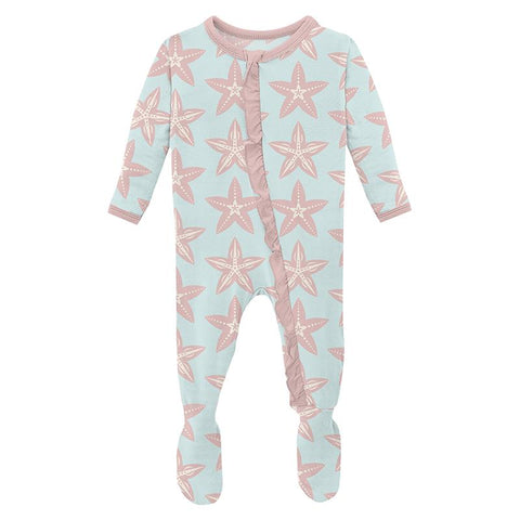 Kickee Pants Flamingo Rainbow Infant Girl Coverall 3-6 Months New