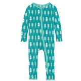 KicKee Pants Coverall with Zipper - Neptune Popsicles-Pumpkin Pie Kids Canada