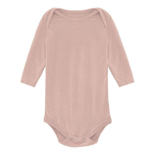 KicKee Pants L/S One Piece - Peach Blossom-LO11-5-LI-YRS-PBL 0-Pumpkin Pie Kids Canada