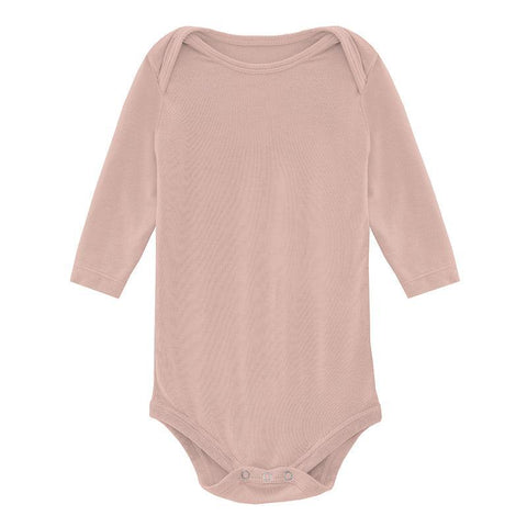 KicKee Pants L/S One Piece - Peach Blossom-LO11-5-LI-YRS-PBL 0-Pumpkin Pie Kids Canada