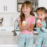 KicKee Pants S/S Graphic Tee Pajama Set - Summer Sky Cupcakes-Pumpkin Pie Kids Canada