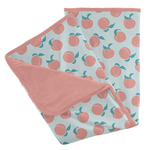 KicKee Pants Stroller Blanket - Fresh Air Peaches-B130-7-H-S22D1-FAP-Pumpkin Pie Kids Canada