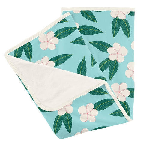 KicKee Pants Stroller Blanket - Summer Sky Plumeria-Pumpkin Pie Kids Canada