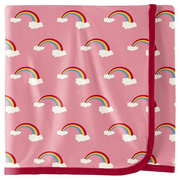 KicKee Pants Swaddling Blanket -Strawberry Rainbows-Pumpkin Pie Kids Canada