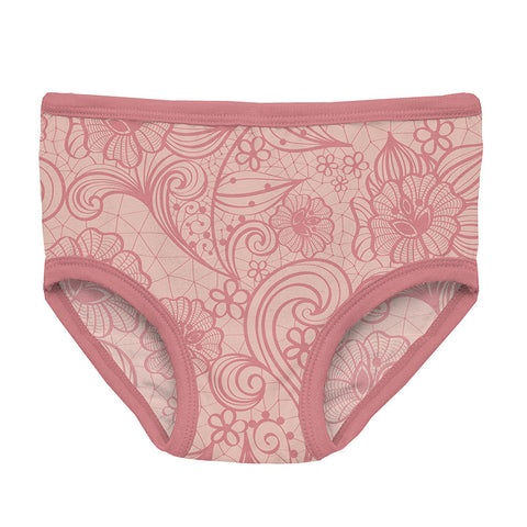 KicKee Pants Underwear - Peach Blossom Lace-Pumpkin Pie Kids Canada