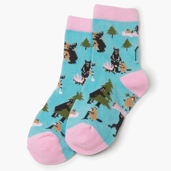 Little Blue House Crew Socks - Life in the Wild Pink-Pumpkin Pie Kids Canada