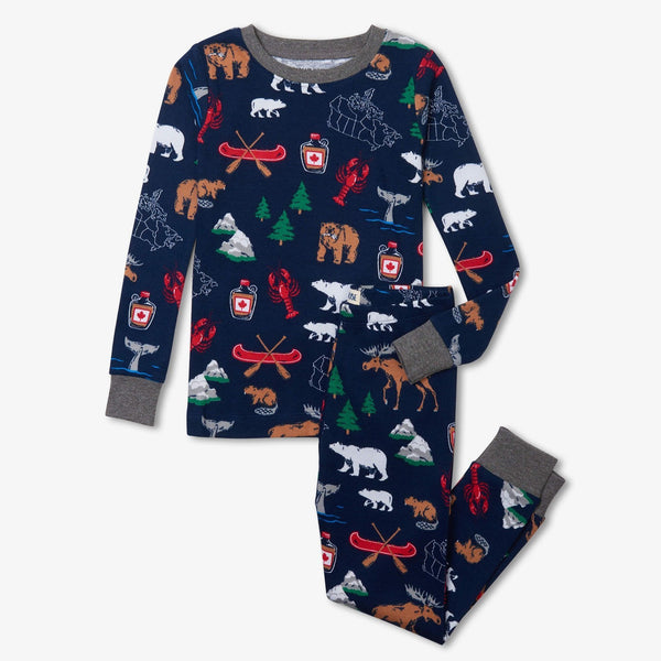 Little Blue House Pajamas - True North-PJAANIM001 2-Pumpkin Pie Kids Canada