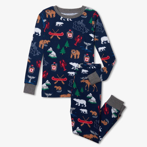 Little Blue House Pajamas - True North-PJAANIM001 2-Pumpkin Pie Kids Canada