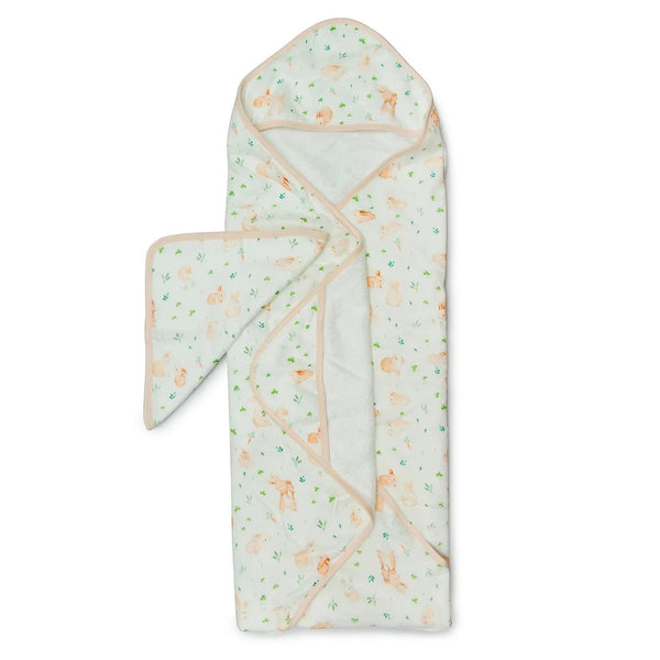 Loulou Lollipop Hooded Towel Set - Bunny Meadow-Pumpkin Pie Kids Canada