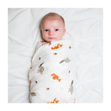 Lulujo Cotton Muslin Blanket - Forest Friends-Pumpkin Pie Kids Canada