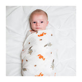 Lulujo Cotton Muslin Blanket - Forest Friends-LJ419-Pumpkin Pie Kids Canada