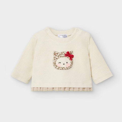 Mayoral Padded Pullover - Cream-Pumpkin Pie Kids Canada