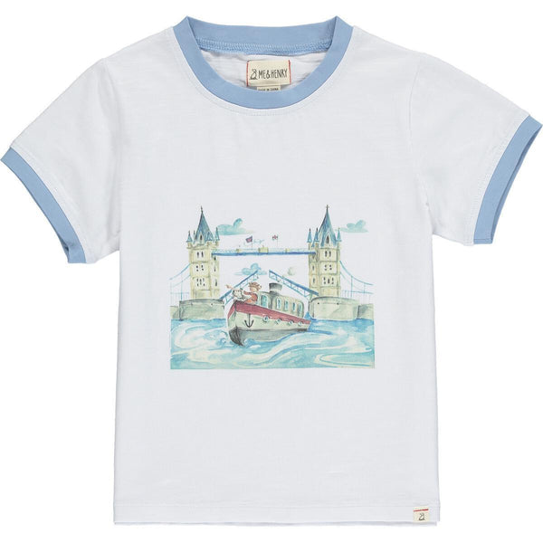 Me & Henry Henry Graphic Top - Henry Tower Bridge-HB10P 0-3M-Pumpkin Pie Kids Canada