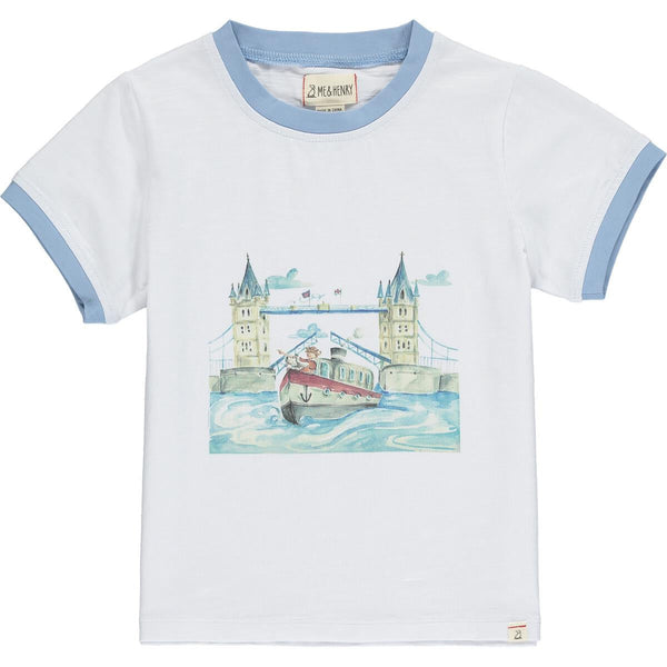 Me & Henry Henry Graphic Top - Henry Tower Bridge-Pumpkin Pie Kids Canada