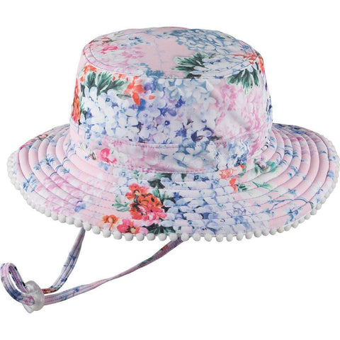 Millymook Reversible Bucket Hat - Imogen Floral-Pumpkin Pie Kids Canada