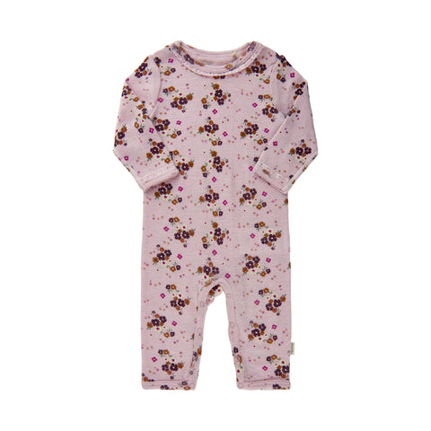 Minymo Wool Coverall - Violet Ice-Pumpkin Pie Kids Canada