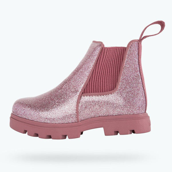 Native Shoes Kensington Treklite Boot - Pink Glitter-Pumpkin Pie Kids Canada