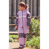 Oaki Trail One Piece Rain Suit - Lavender-Pumpkin Pie Kids Canada