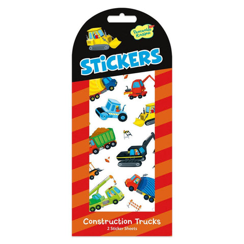 Peaceable Kingdom Stickers - Construction Trucks-Pumpkin Pie Kids Canada