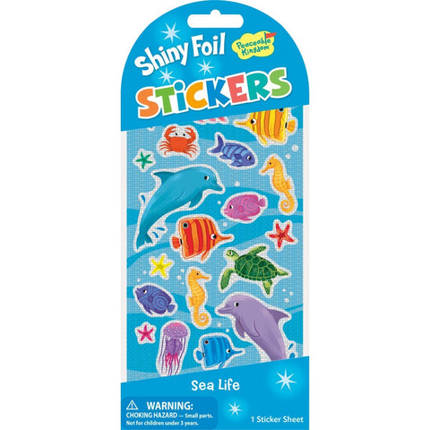 Peaceable Kingdom Stickers - Foil Sea Life-STK210-Pumpkin Pie Kids Canada