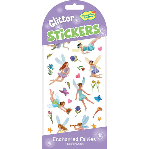 Peaceable Kingdom Stickers - Glitter Enchanted Fairies-Pumpkin Pie Kids Canada