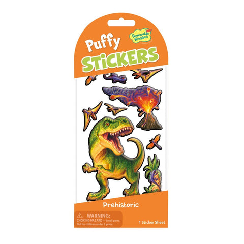 Peaceable Kingdom Stickers - Puffy Prehistoric Dinosaur-STK247-Pumpkin Pie Kids Canada