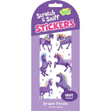 Peaceable Kingdom Stickers - Scratch & Sniff Grape Ponies-STK217-Pumpkin Pie Kids Canada