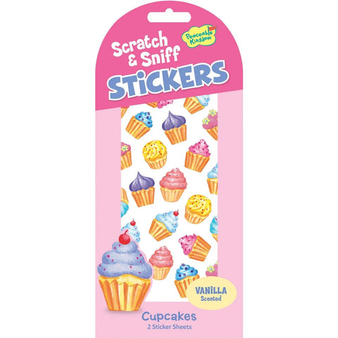 Peaceable Kingdom Stickers - Scratch & Sniff Vanilla Cupcakes-STK79-Pumpkin Pie Kids Canada