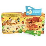Peek-A-Flap Dino Board Book-9781646380428-Pumpkin Pie Kids Canada