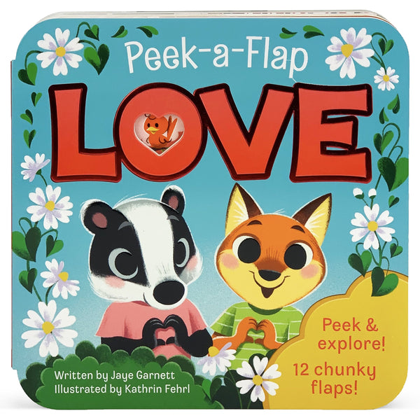 Peek-A-Flap Love Board Book-9781646380503-Pumpkin Pie Kids Canada