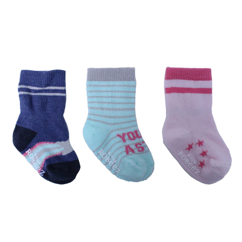 Robeez Socks 3pk - Aurora-R0179352 1-Pumpkin Pie Kids Canada