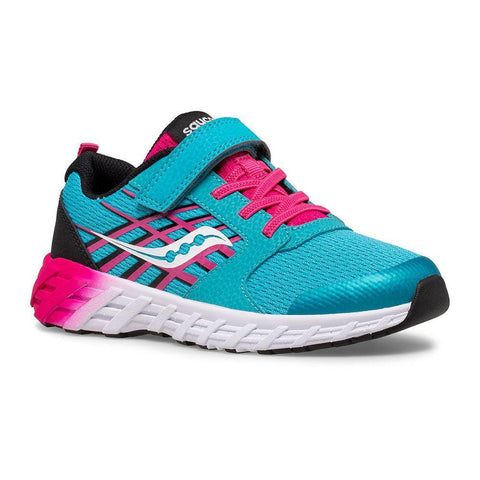 Saucony Wind Sneaker - Turquoise/Pink/Black-SK165800 12.5 M-Pumpkin Pie Kids Canada
