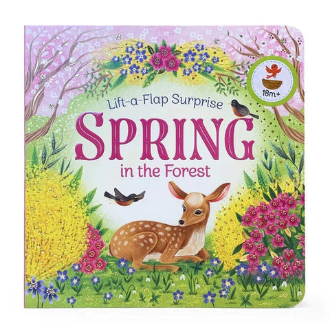 Spring in the Forest Lift-a-Flap Surprise Board Book-9781680524826-Pumpkin Pie Kids Canada