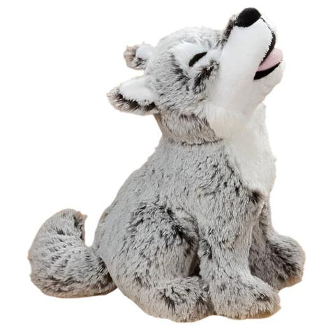 Stuffed Animal House Howling Wolf 7"-HW-01-Pumpkin Pie Kids Canada