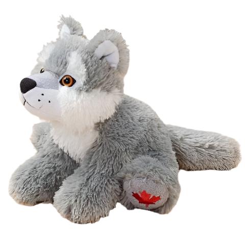 Stuffed Animal House Maplefoot Wolf 7"-MF-10-Pumpkin Pie Kids Canada