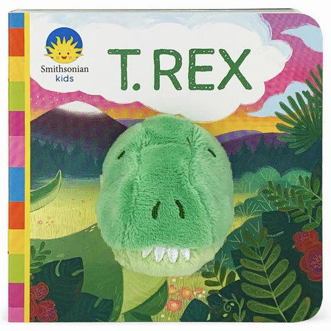 T.Rex Finger Puppet Board Book-9781680528114-Pumpkin Pie Kids Canada